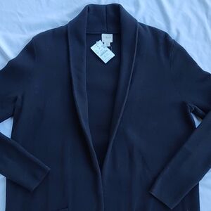 J.Crew Black Open-Front Cardigan NWT